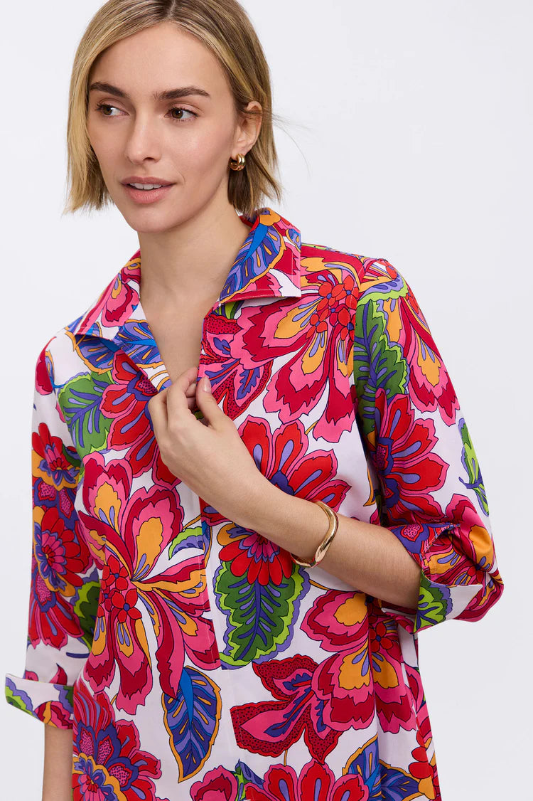 Agnes Paradise Blooms 3/4 Slv Shirt