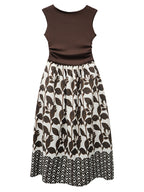 Carina Long Contrast Dress