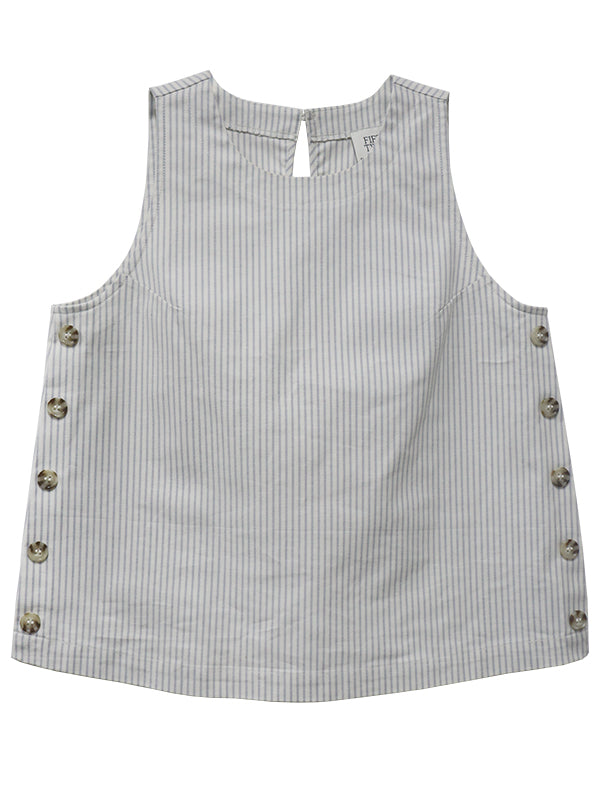 Clarice Side Button Top