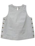 Clarice Side Button Top
