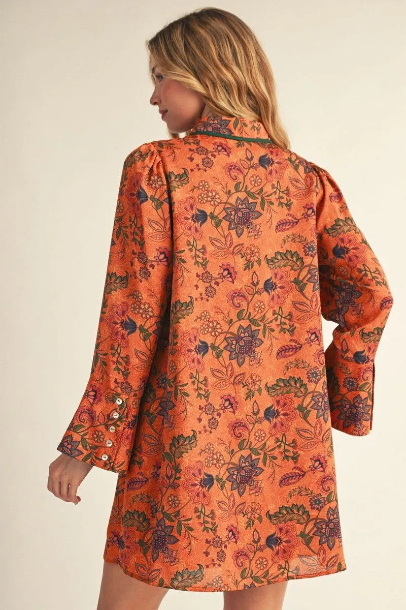 Bellsleeve Boho Button Down Dress