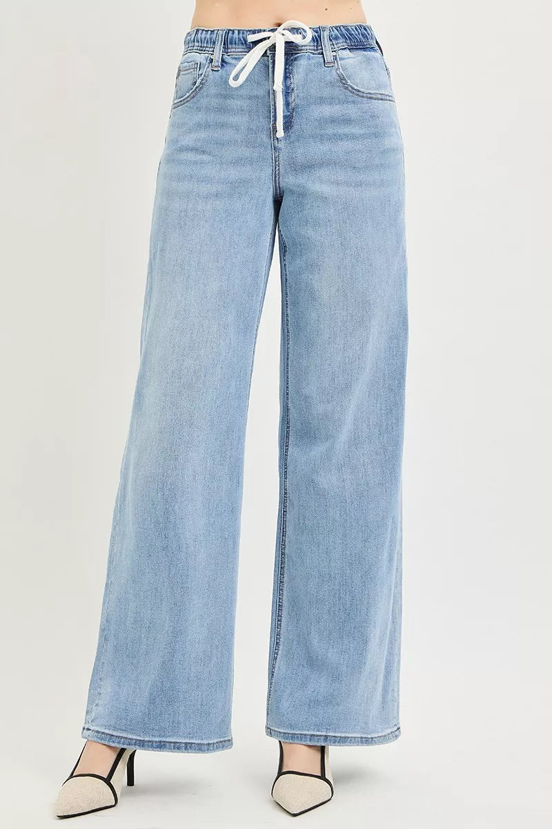 Slouchy Jeans with Drawstring