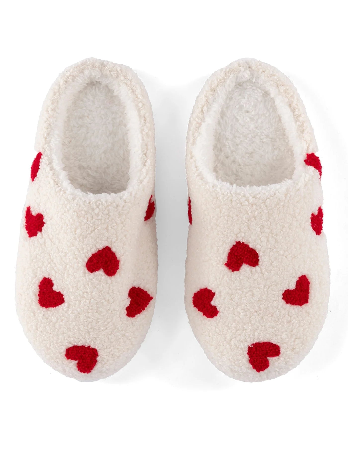 Heart Slippers Ivory