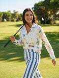 WHITE SHIRT WITH GOLF PRINT