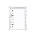 Wavy White 5x7 Frame