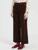 BROWN VELVET TROUSERS