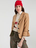 BEIGE TWEED JACKET