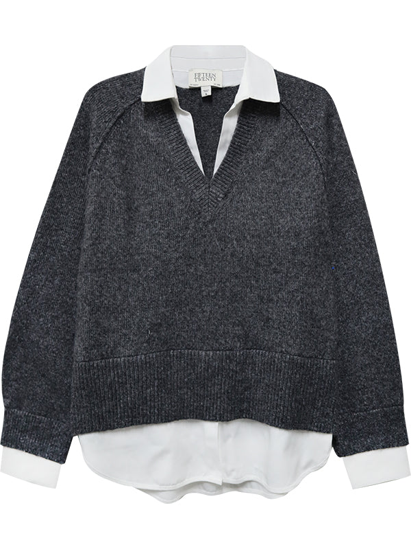 Carrie Mixed Media Sweater