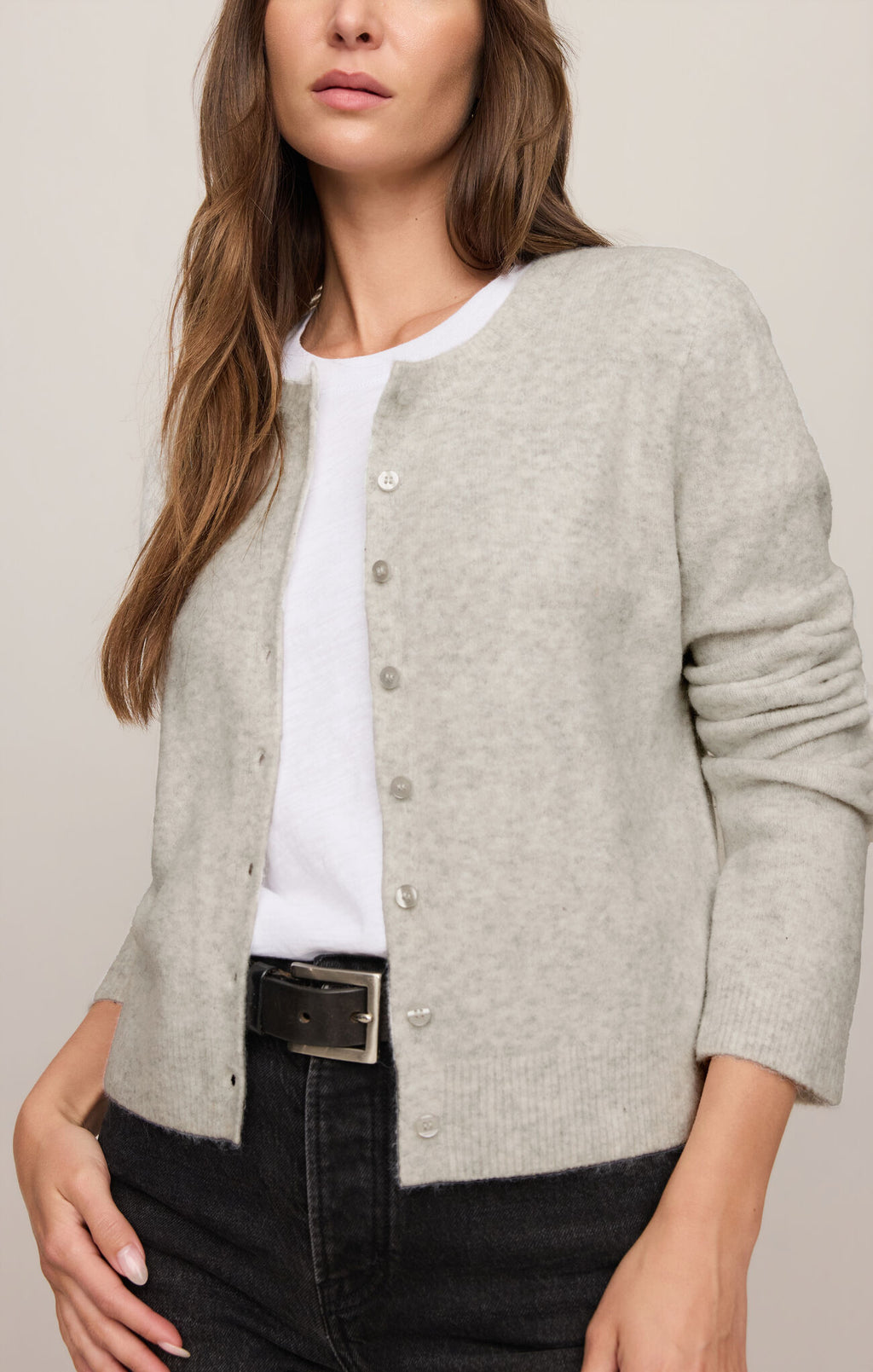 Medina Cardigan Feather Gray