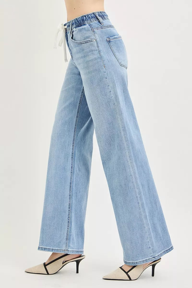 Slouchy Jeans with Drawstring