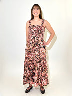 TIERED SMOCKED MAXI DRESS