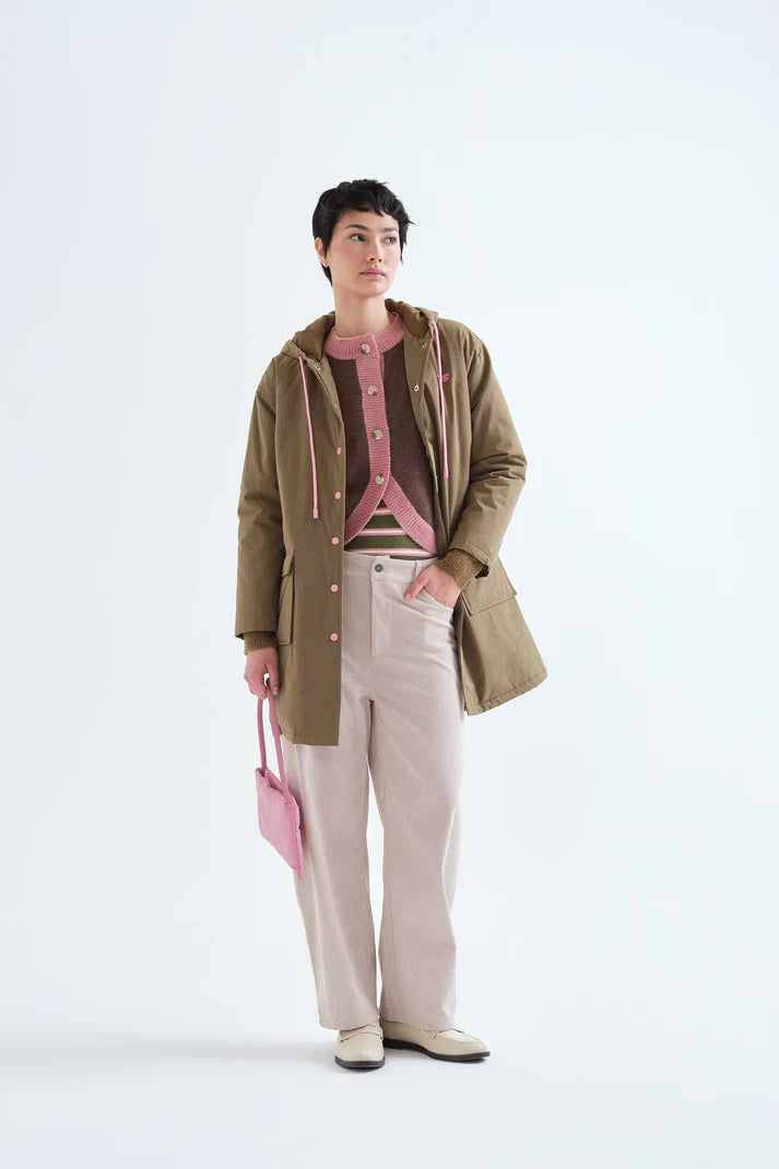 Two Tone Knit Cardigan