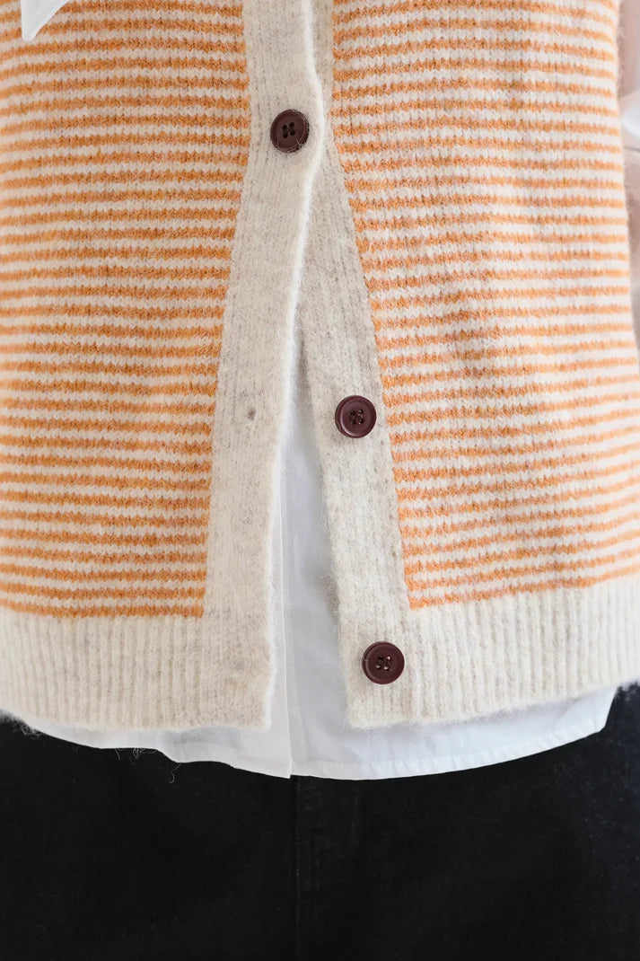 Striped Knit Vest