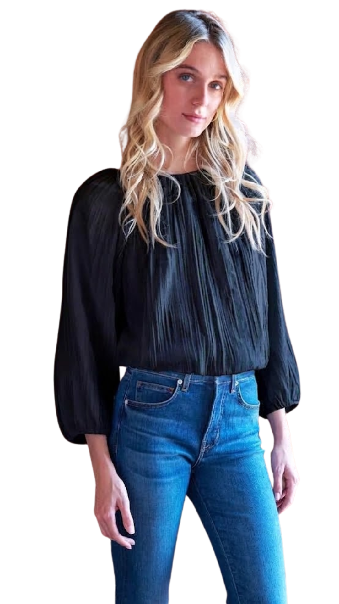 CAMERON BLOUSE VERTICAL CRUSH