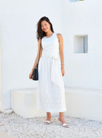 Seline Contrast Midi Dress