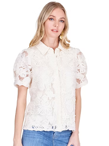 Ivory Soutache Blouse