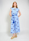 Embroidered Fish Jumpsuit