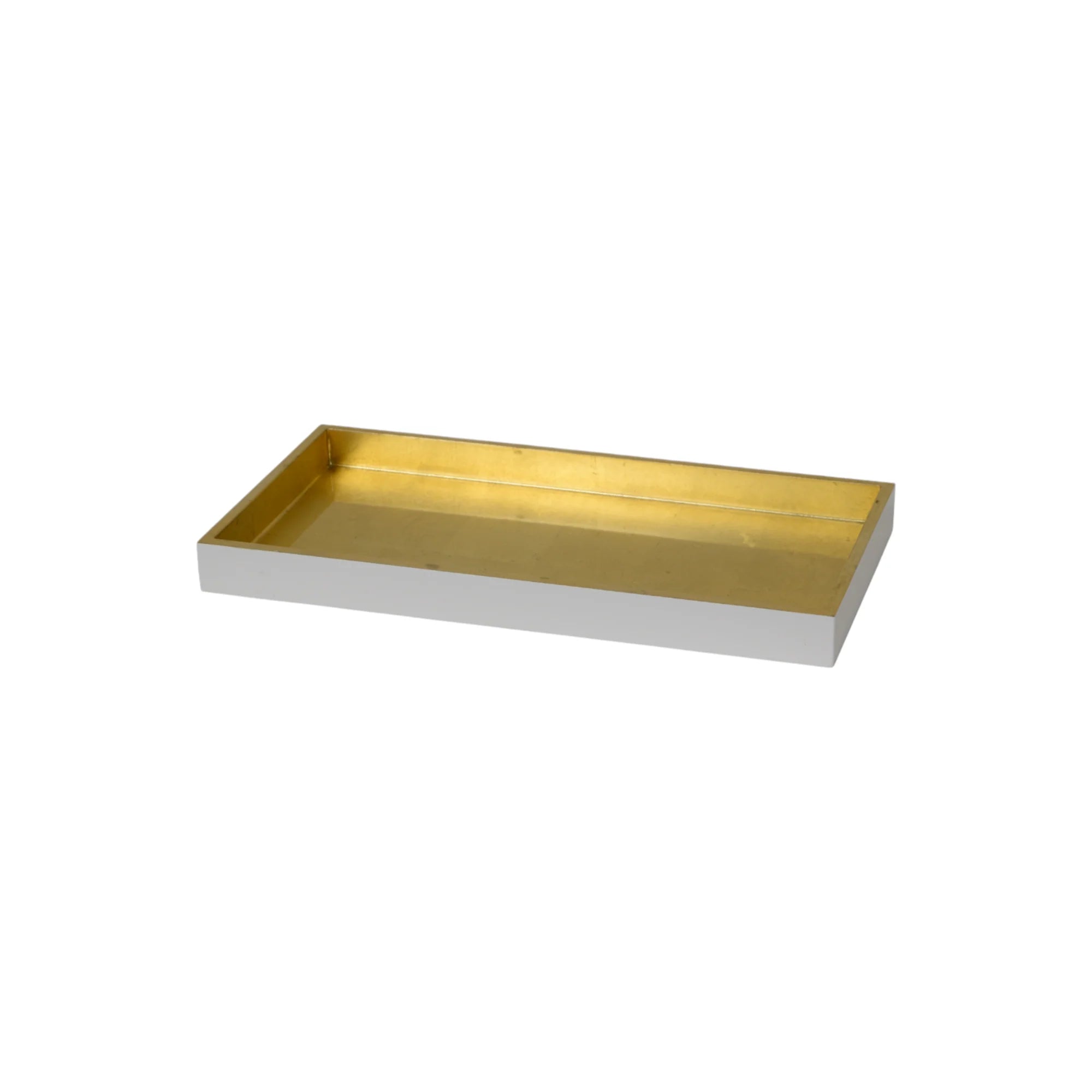 Small Serving Tray - Gold/White