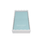 White Scalloped Guest Towel Box