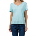 Silvie Short Sleeve Tee - Island Blue