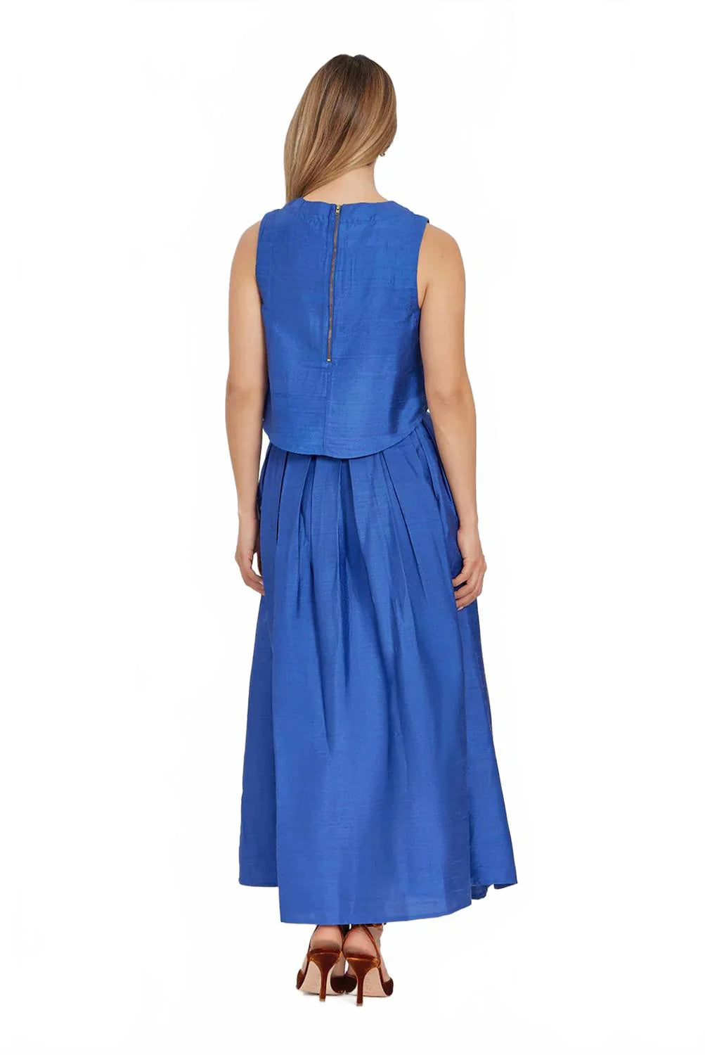 Cobalt Blue Silk Set