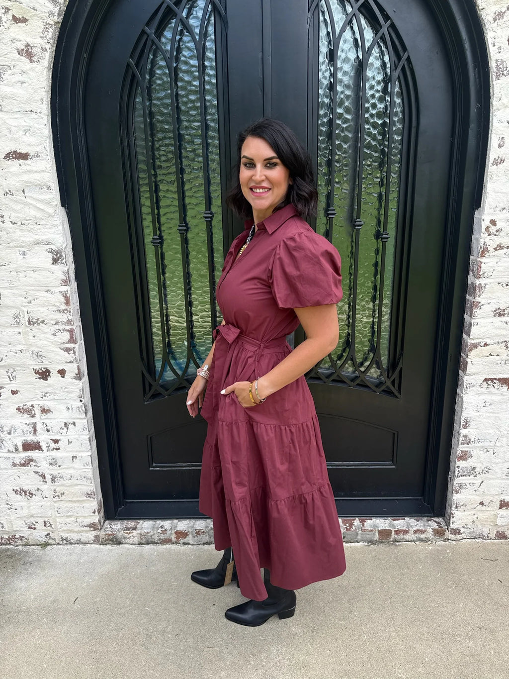 Maude Clara Tiered Maxi Dress