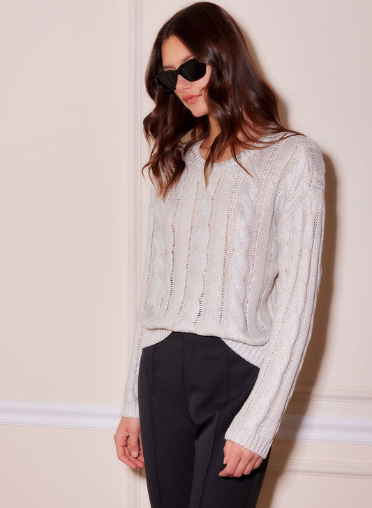 Levie Metallic Sweater