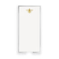 Long Skinny Gold Foil Bee Notepad