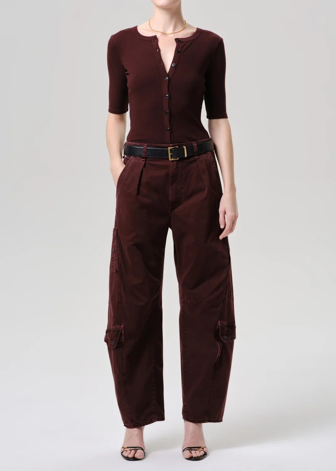 Wren Cardigan in Mahogany