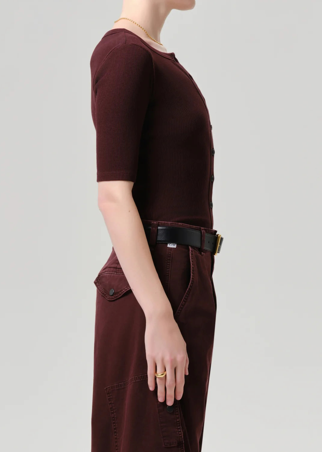Wren Cardigan in Mahogany