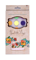 Painterly Days - 18 Watercolors : 18 Watercolors & Paintbrush