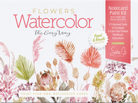 Flowers Watercolor Notecard Paint Kit