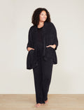 CozyChic Lite® Heathered Travel Shawl Black