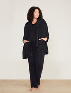CozyChic Lite® Heathered Travel Shawl Black