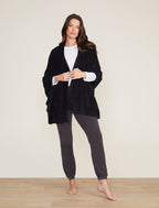 CozyChic Lite® Heathered Travel Shawl Black