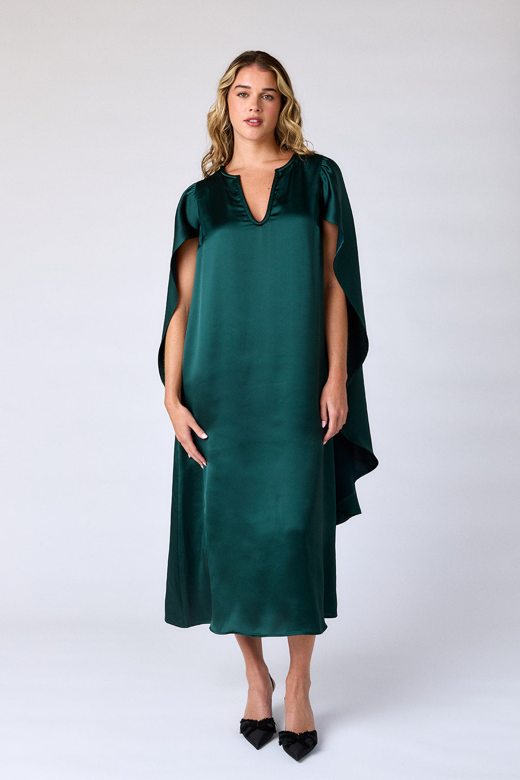 CORINTH CAPE DRESS