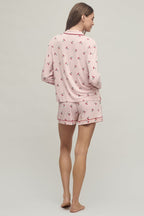 Malibu Collection® Ultra Soft Cherry PJ Set