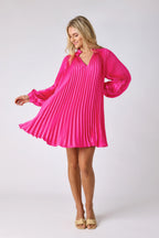 Heidi Dress - Berry Electric