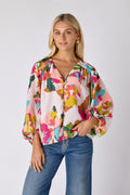 Nellie Blouse - Botanic Blush