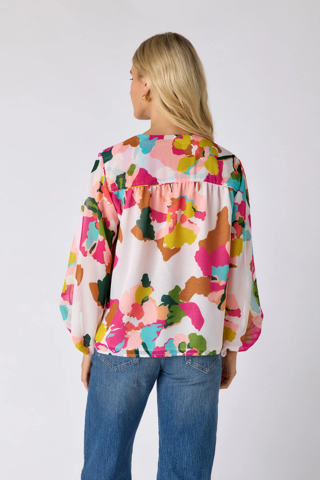 Nellie Blouse - Botanic Blush