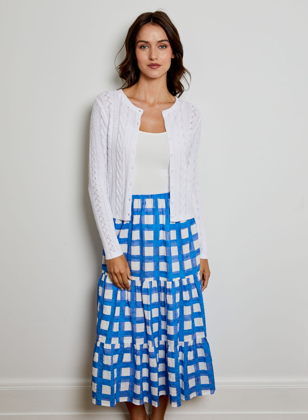 POINTELLE CREW CARDI