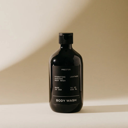 BODY WASH - LEATHER - 16 OZ