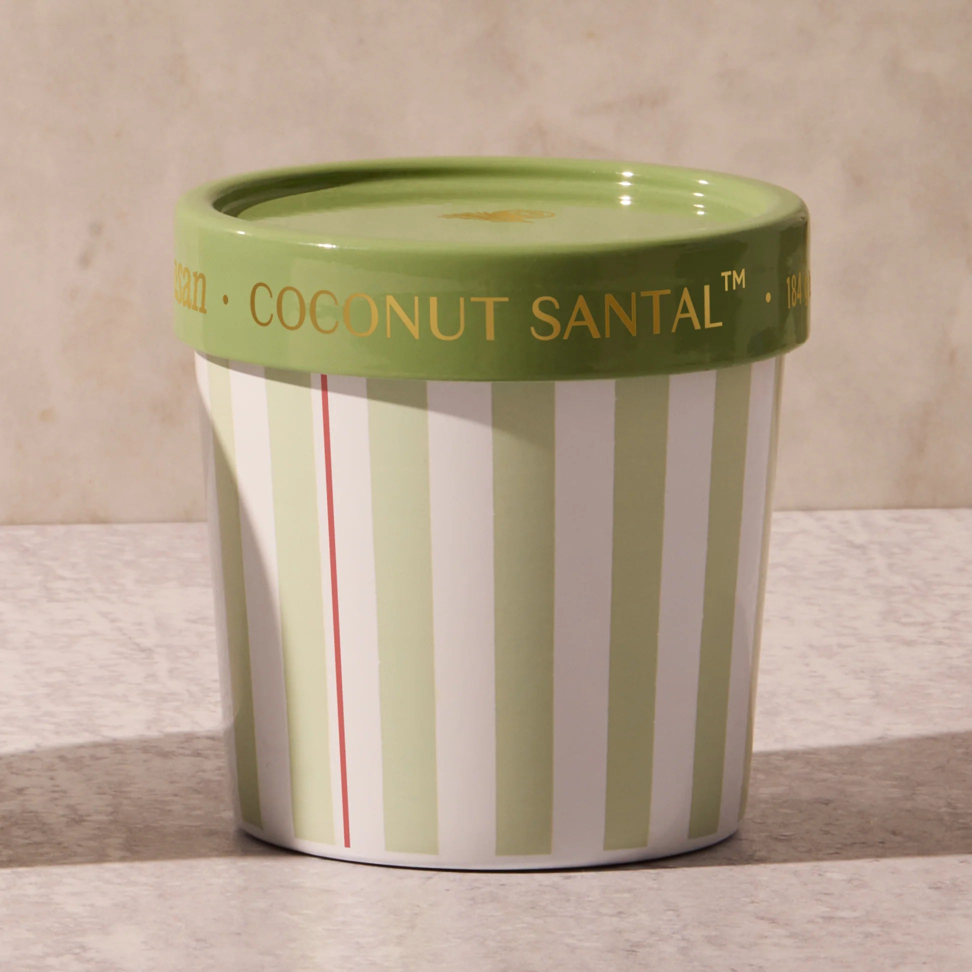 Coconut Santal Artisan Caffe Capri Gelato Cup Candle