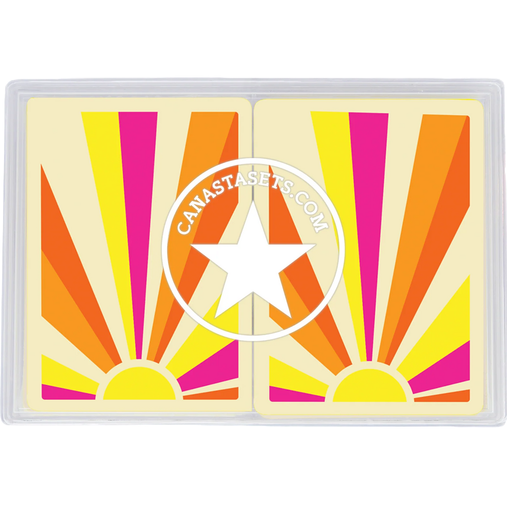 Cards-plastic PVC playing cards SUN RAYS sunshine