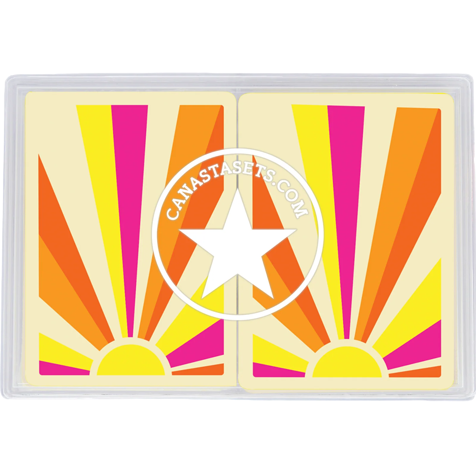 Cards-plastic PVC playing cards SUN RAYS sunshine