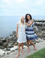 Christopher Dress - Navy Stripe