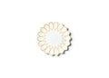 Deco Gold Scallop Salad Plate