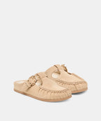 JEANNE FLATS CAMEL SUEDE
