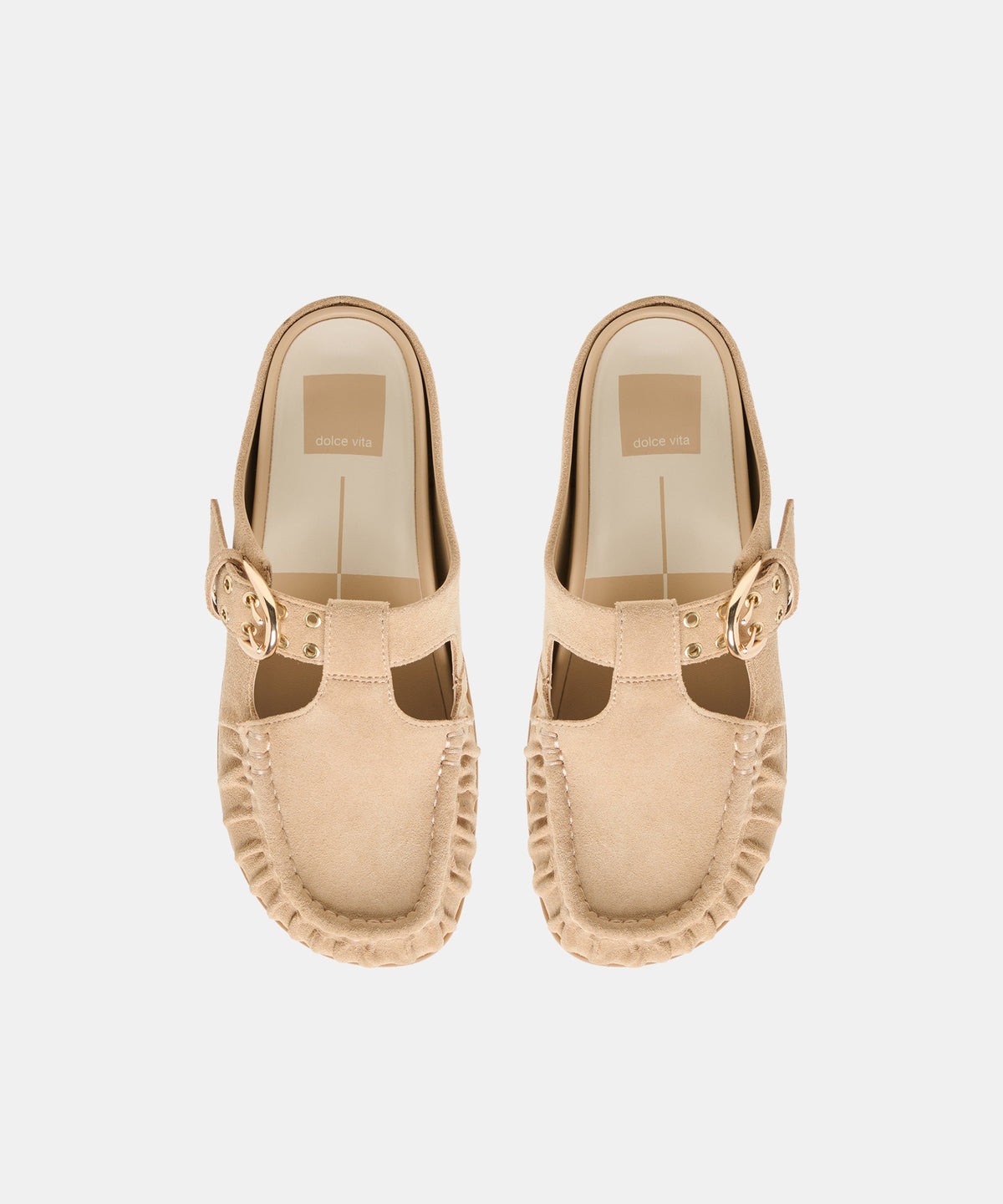 JEANNE FLATS CAMEL SUEDE