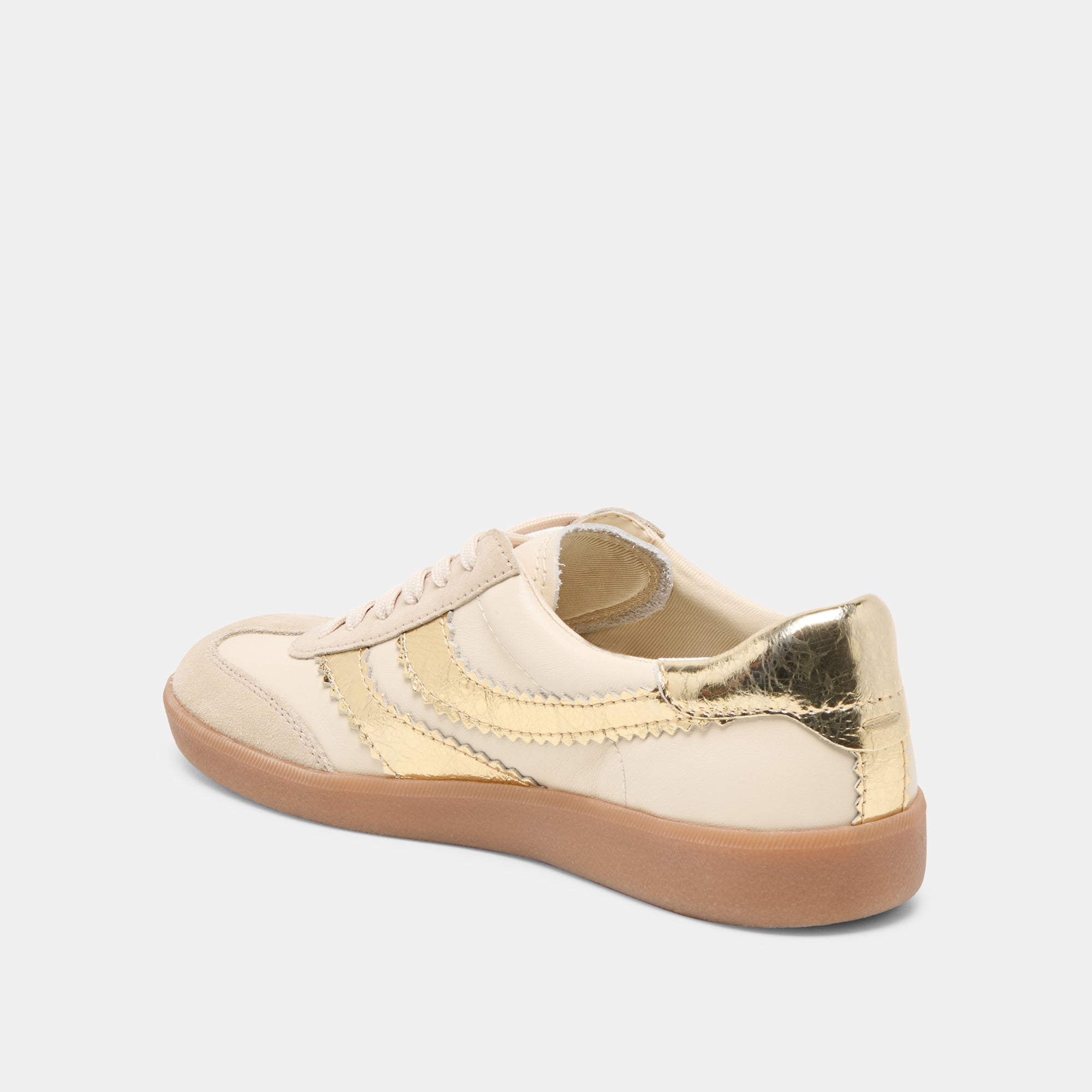 Merit Sneakers White Gold Leather
